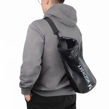Wozinsky WWK-10 ūdensizturīga soma SUP dēļiem un kajakiem, 10l - melna