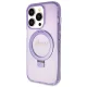 Guess Ring Stand Script Glitter MagSafe vāciņš priekš iPhone 14 Pro Max, violets