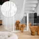 Ecotoys drošības barjera / sētiņa bērniem un dzīvniekiem, 5 paneļi, 60 cm, balta