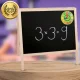 Divpusēja koka tāfele bērniem 4in1, magnētiska un krīta tāfele ar piederumiem