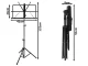 Saliekams Nošu Pults Statīvs Turētājs Paliktnis + Soma, 130 cm | Conductors Stand Music Book Holder