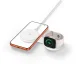 Tech-Protect A55 2in1 MagSafe 25W Qi2.2 bezvadu lādētājs un USB-C kabelis 100 cm, balts