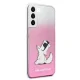 Karl Lagerfeld Choupette Fun vāciņš Samsung Galaxy S22+ - Rozā