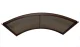 Arkveida jumtiņš STARKEDACH R-160, 160x100x35 cm, brūns