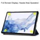 Samsung Galaxy Tab S9 (SM-X710, SM-X716B) Trifold Stand PU Leather Cover Case, Blue | Planšetes Vāciņš Maciņš...