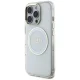 Guess IML Metal Colored Circle MagSafe vāciņš iPhone 16 Pro, balts