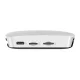 Carlinkit CPC200-Tbox UHD bezvadu CarPlay / Android Auto adapteris, balts