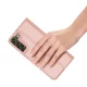 Dux Ducis Samsung Galaxy S22+ atverams vāciņš maciņš grāmatiņa Skin Pro, rozā