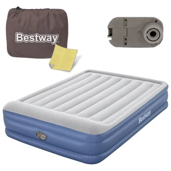 Piepūšamais matracis Bestway 67630, 203 x 152 x 46 cm, ar iebūvētu sūkni