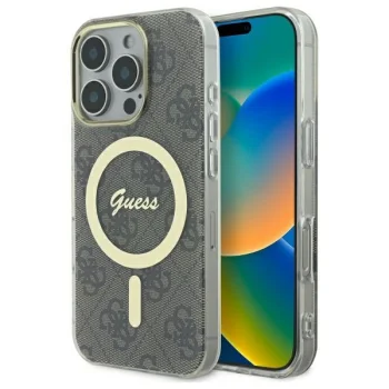Guess IML 4G MagSafe vāciņš iPhone 16 Pro, brūns