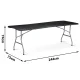 Plonos 440101 saliekams dārza un banketu galds 244 cm, melns