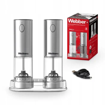 Webber 05MK41 elektrisko sāls un piparu dzirnaviņu komplekts, 2 gab.
