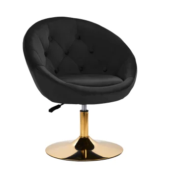 Ergonomisks grozāmais krēsls 4Rico QS-BL12G, melns