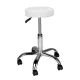 Regulējams Friziera Kosmetologa Meistara Krēsls Taburete AM-310, Balts | Hairdresser Master Chair Beauty Salon Spa...