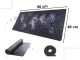 Datorgalda Paklājs Peles Paliktnis ar Pasaules Karti - 40x90x0,4 cm | Computer Table Carpet Mouse Pad with World Map