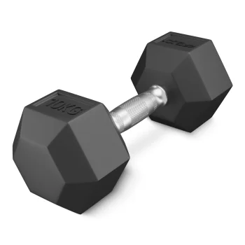 4FIZJO sešstūra tērauda hantele HEX 10 kg, melna