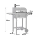 Berdsen BBQChef BD-892 kokļu grils, antracīts