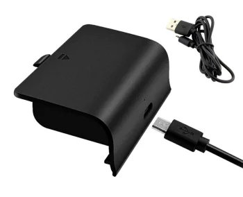 Xbox One pults akumulators ar USB kabeli, 2400 mAh, Melns