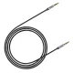 Baseus Yiven 3.5mm AUX audio kabelis, 1m, melns/sudraba