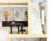 Bērnu Spēļu Koka Leļļu Māja ar Mēbelēm un LED Gaismu LULILO, 78cm | Play Dollhouse with Furniture