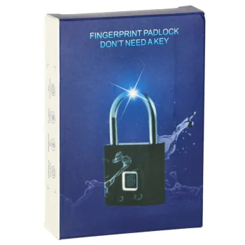 Elektroniskā piekaramā slēdzene ar pirkstu nospiedumu lasītāju, IP56, USB
