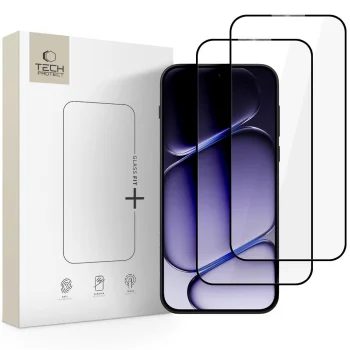 Aizsargstikls Tech-Protect Glass Fit+ 2-Pack priekš OnePlus Nord 6, melns