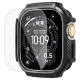 Spigen Rugged Armor vāciņš un 9H aizsargstikls Apple Watch Ultra (49 mm), Matte Black