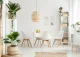 Ēdamistabas krēslu komplekts 4 gab. ModernHome ar spilvenu, balti