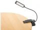 USB lasīšanas lampiņa ar klipsi, 9 LED, melna