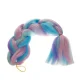 Soulima sintētiskie mati Ombre, zili/violeti, 60 cm