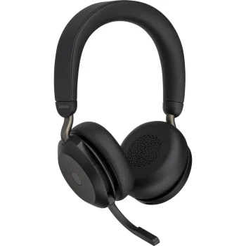 Jabra Evolve2 75 MS Bluetooth austiņas ar lādēšanas staciju, melnas