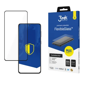 3mk FlexibleGlass Max hibrīda aizsargstikls Samsung Galaxy S22+ 5G, melns