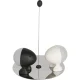 Sāls un piparu trauciņu komplekts Alessi Lilliput ASG02 BW, melns / balts