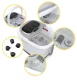 4Fizjo FOOT MASSAGER PRO+ ūdens pēdu masāžas ierīce, balta/pelēka