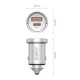 Orico MiniRing Pro 45W USB-A un USB-C auto lādētājs sudraba