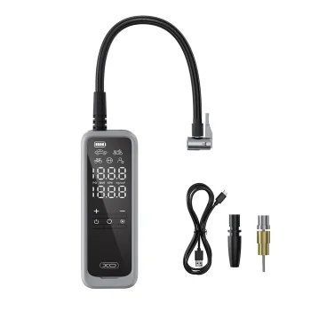 XO CZ018 bezvadu gaisa kompresors 5000mAh 85W, melns
