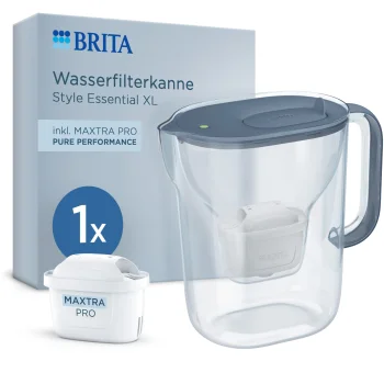 Brita Style Essential XL ūdens filtra krūze ar MAXTRA PRO Pure Performance, 3.6 l, zila