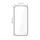 Aizsargstikls Tech-Protect Glass Fit+ Google Pixel 9A / 10A (2 gab.), melns