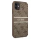Guess 4G Stripe vāciņš Apple iPhone 11 / XR - Brūns