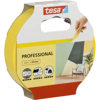 Tesa 56270 krāsotāju līmlente 25 m x 25 mm, dzeltena