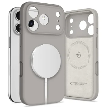 Tech-Protect iPhone 17 Pro Max vāciņš Silicone MagSafe, pelēks