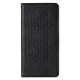 Atverams vāciņš Magnet Strap priekš Samsung Galaxy S22+ ar statīvu un siksniņu, melns