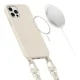 Tech-Protect iPhone 12 / 12 Pro vāciņš MagNecklace MagSafe, bēšs