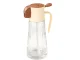 Stikla eļļas izsmidzinātājs un dozators 2-in-1 380ml, bēšs