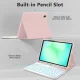 Tech-Protect SC Pen atverams vāciņš Samsung Galaxy Tab A9+ 11.0 ar tastatūru, rozā