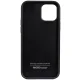 Audi Synthetic Leather vāciņš Apple iPhone 12 / 12 Pro melns