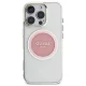 Guess IML Metal Colored Circle Classic Logo MagSafe iPhone 16 Pro vāciņš, rozā