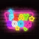 Forever Light FPNE39 PLAYROOM LED neona zīme daudzkrāsaina