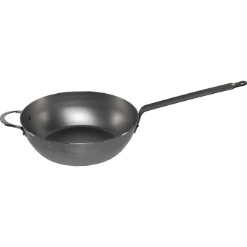 De Buyer Mineral B dziļā tērauda panna 32 cm, sudraba krāsā