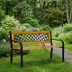 MultiGarden koka dārza sols ar atzveltni 118x52 cm